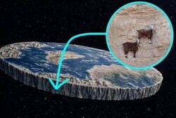 Enlace a Cabras en una Tierra plana