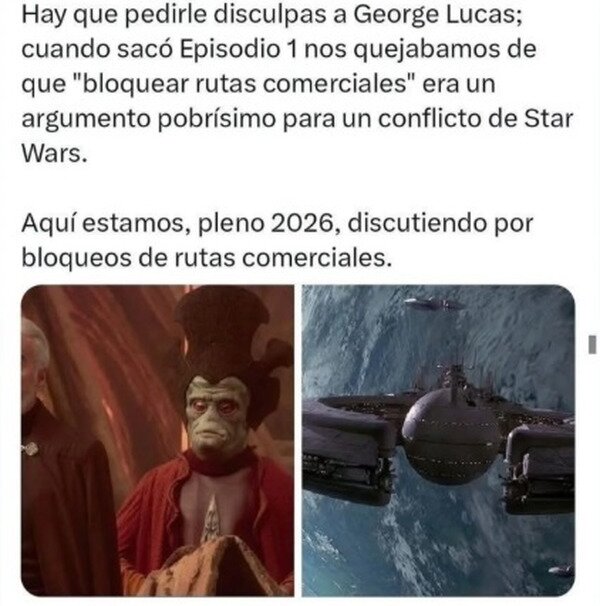 Star Wars,George Lucas,disculpas,conflicto,rutas,comerciales
