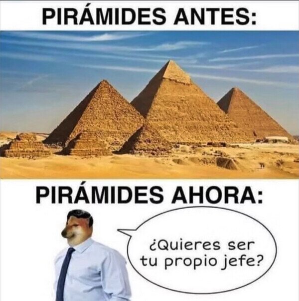 Meme_otros - Ya no se hacen pirámides como las de antes