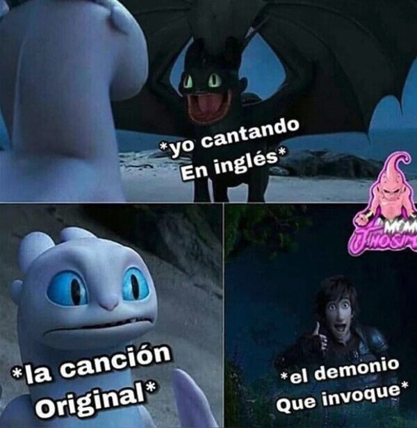 Meme_otros - Cuando canto en inglés