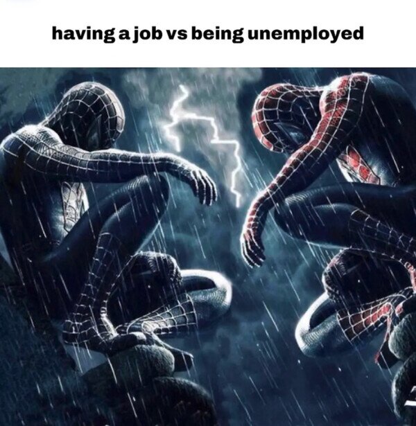 Meme_otros - Tener trabajo vs Estar en paro
