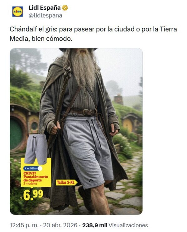 Otros - ¿Cómo que 'Chándalf, el gris'?