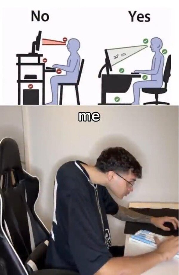 Meme_otros - La postura ideal