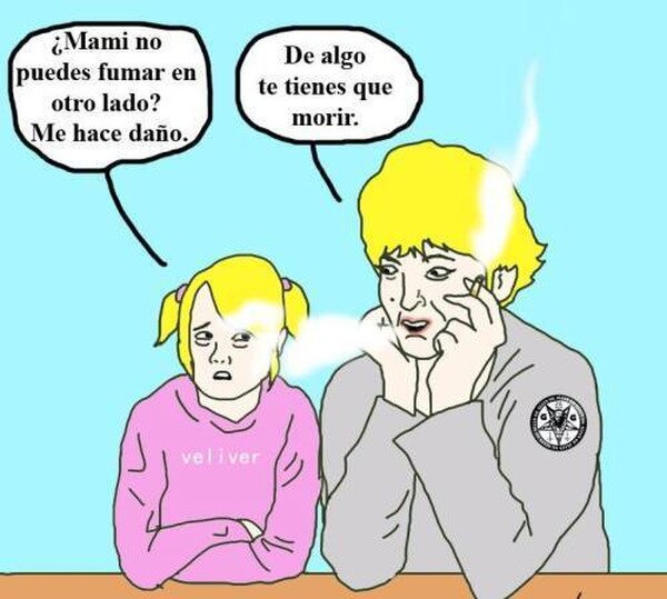 Meme_otros - Niños fumadores pasivos