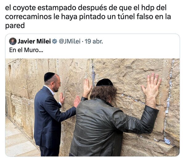 Otros - Milei interpretando al Coyote