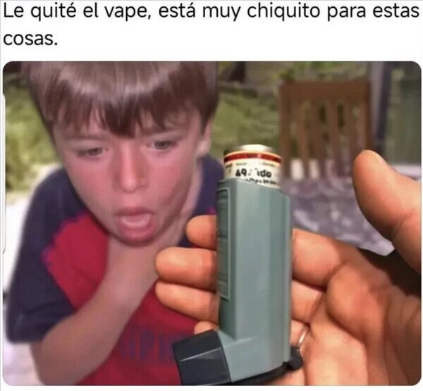 Meme_otros - Los niños cada vez empiezan antes con los vapes
