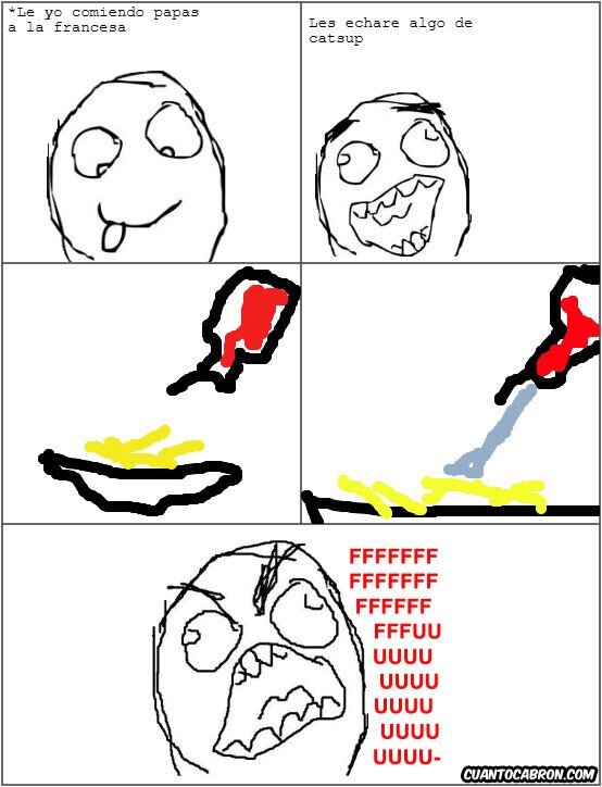 Ffffuuuuuuuuuu - Se te olvida agitar el ketchup y le sale el agüilla