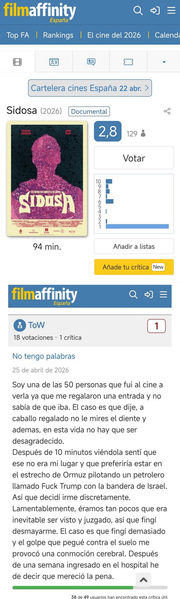Otros - La crítica tiene mejor trama que la película