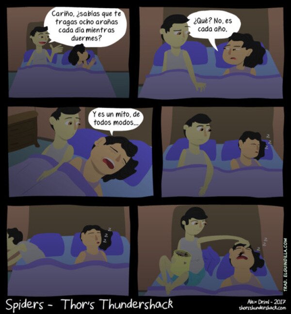 Meme_otros - Te tragas ocho arañas mientras duermes