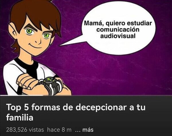 decepci&oacute;n,familia,estudiar,comunicaci&oacute;n,audiovisual