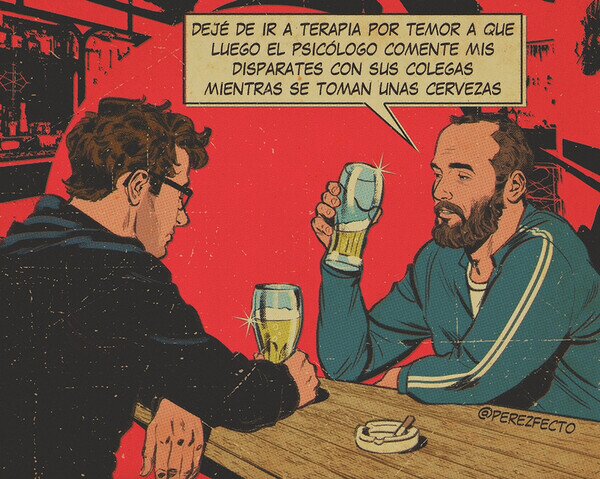 terapia,psic&oacute;logo,amigos,comentar,cervezas
