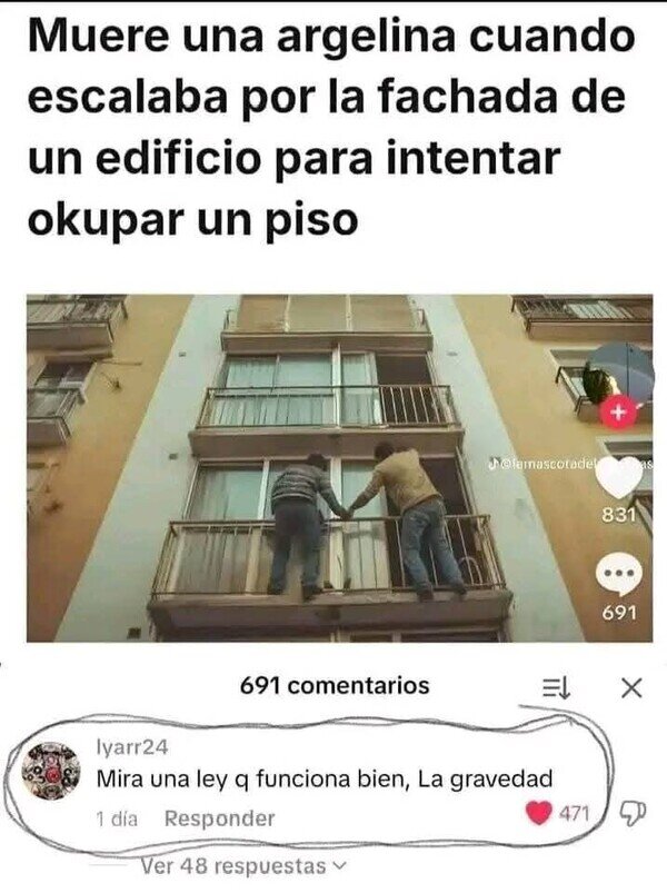 Meme_otros - La única ley que sigue funcionando