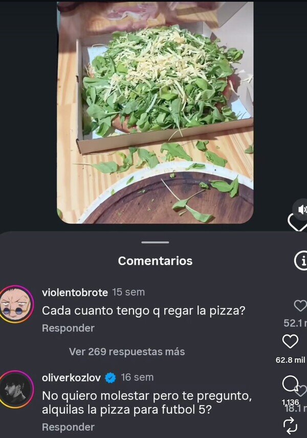 Otros - Hay un poco de césped en esa pizza