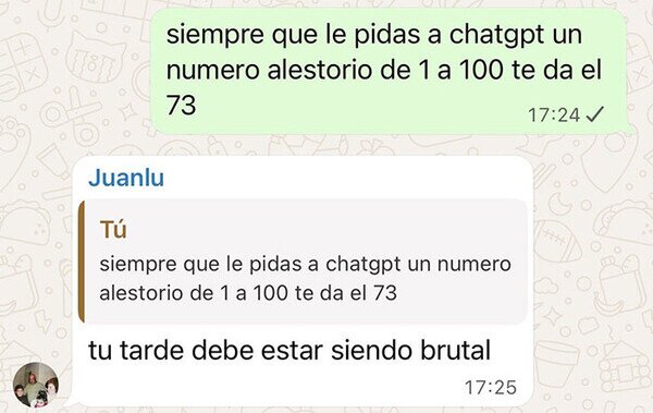 tarde,aburrido,ChatGPT,n&uacute;mero,aleatorio