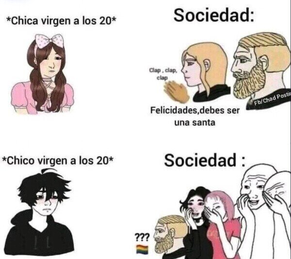 Meme_otros - La sociedad no te ve con los mismos ojos