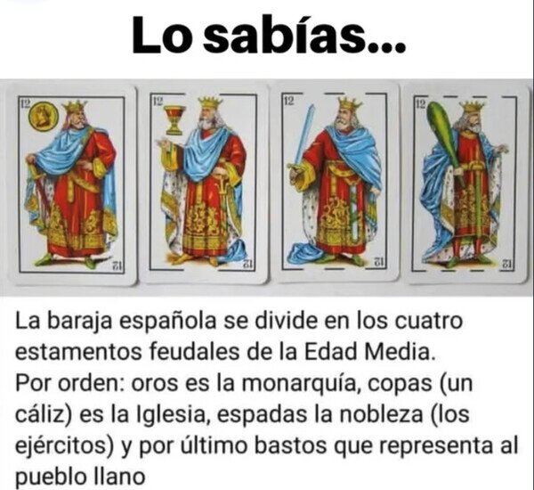 Otros - ¿Sabías esto de la Baraja Española?