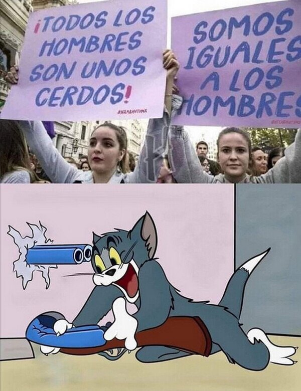Meme_otros - El feminismo se hirió a sí mismo