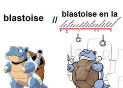 Enlace a Blastoise en el metro