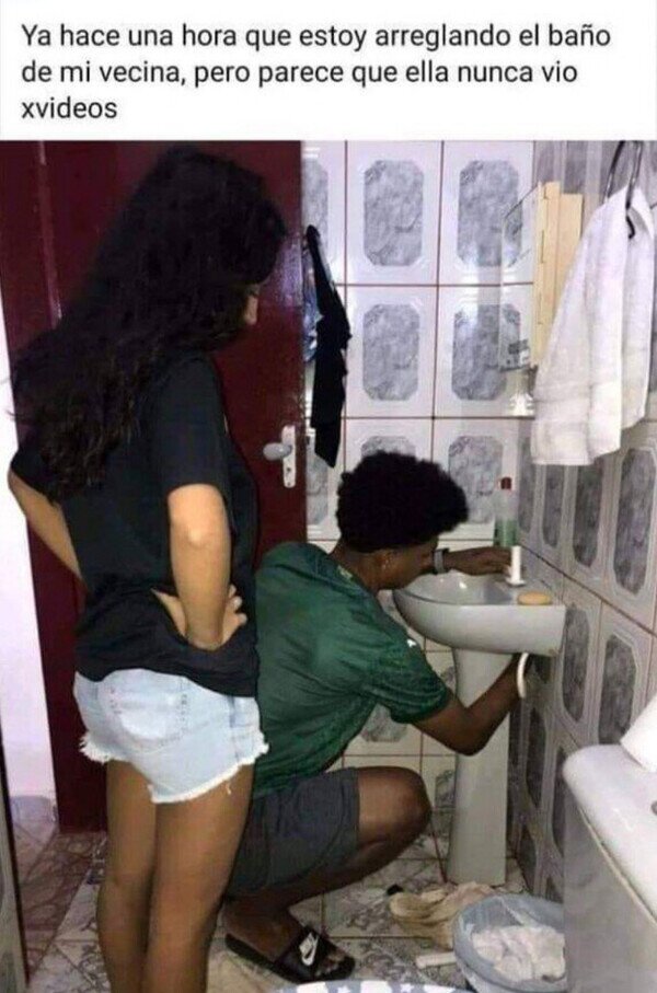 arreglar,ba&ntilde;o,vecina,nopor