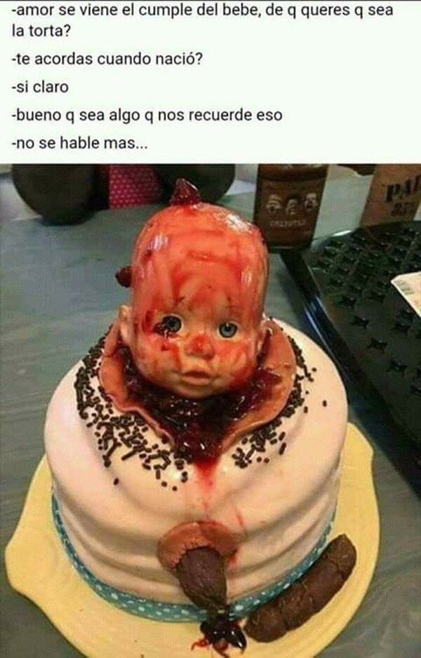 beb&eacute;,tarta,parto,recordar,wtf