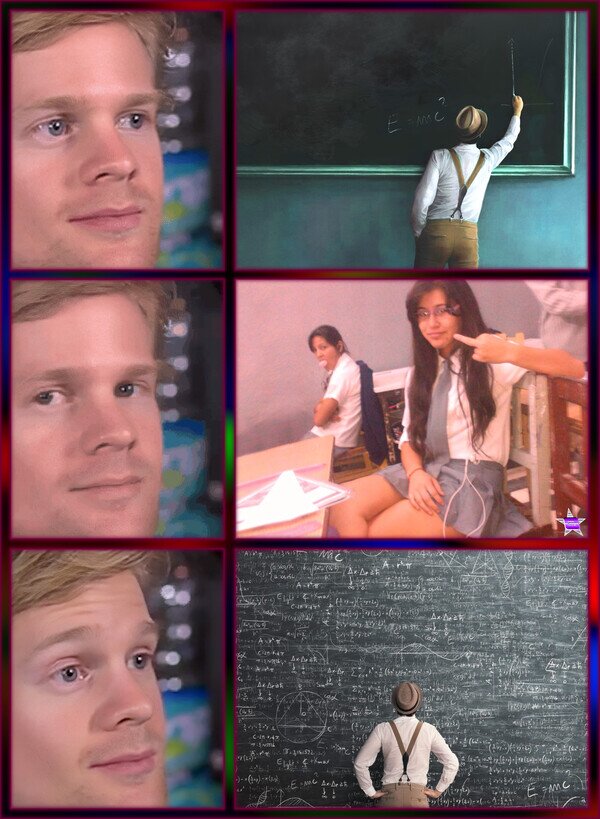 Meme_otros - Cuando te distraes en clase por un instante