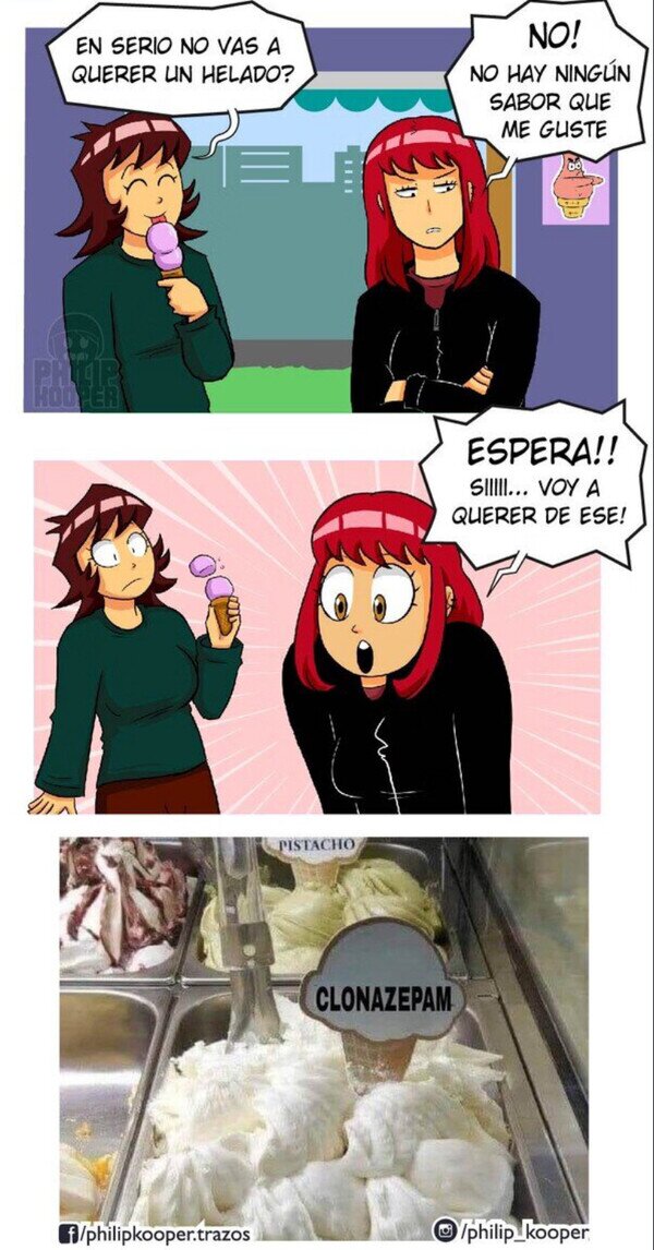 helado,sabor,clonazepam
