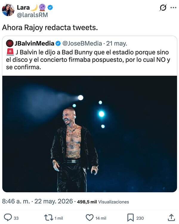 Meme_otros - ¿Rajoy lleva una cuenta fan de J Balvin?