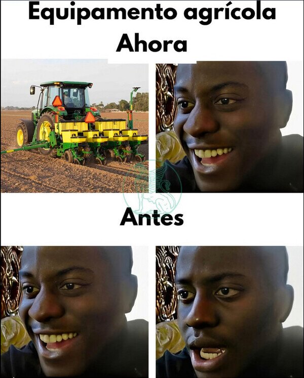 Meme_otros - Equipamiento agrícola antes y ahora