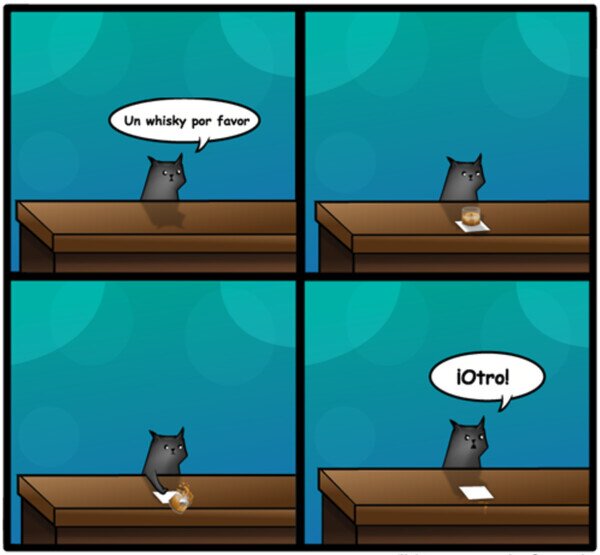 Otros - Un gato entra en un bar