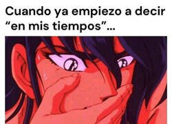 Enlace a Frase de tener varios años a las espaldas