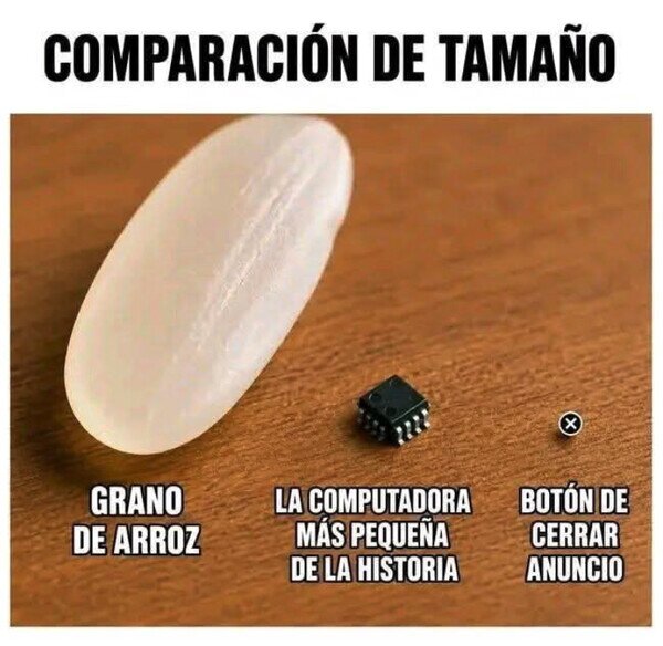 Otros - Cada vez los hacen más pequeños