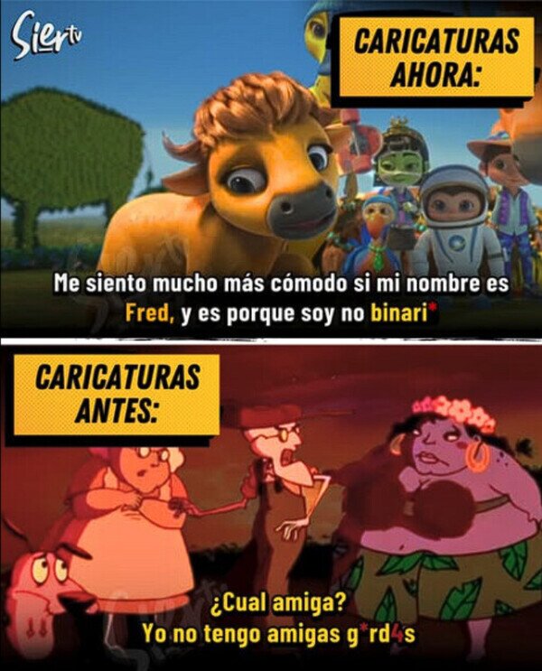 Meme_otros - Los dibujos ya no son lo que eran