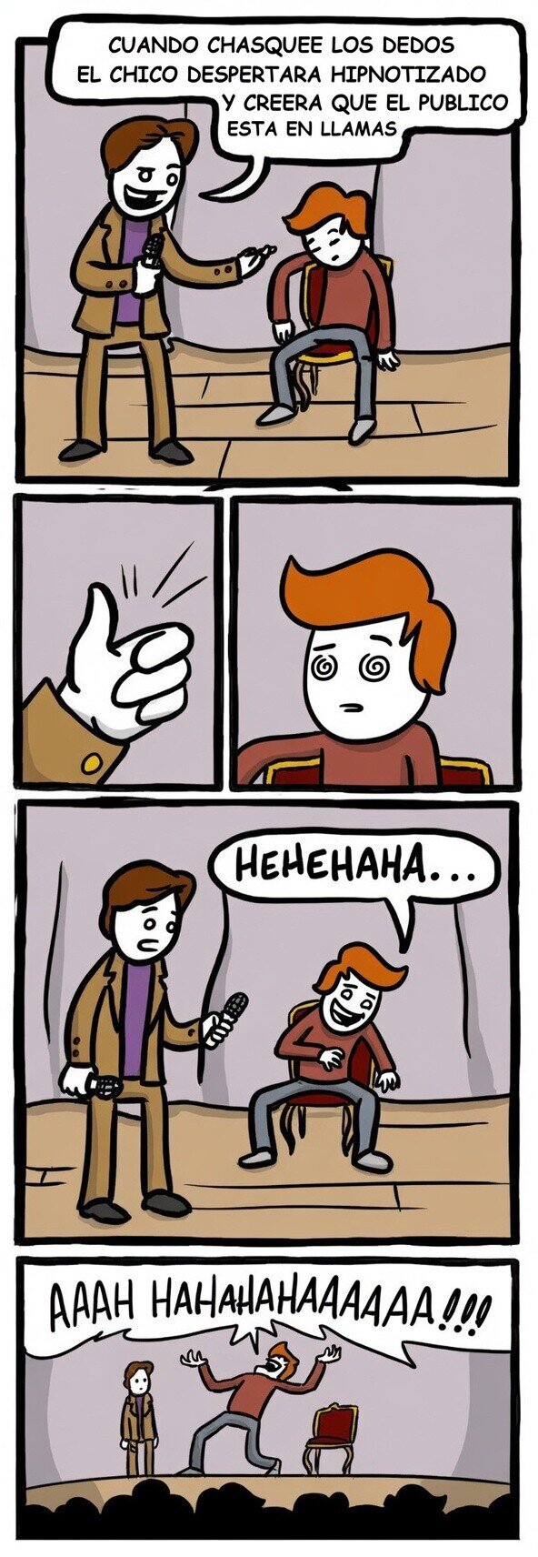 hipnosis,p&uacute;blico,re&iacute;r,llamas