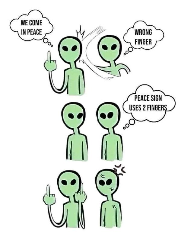 aliens,dedo,paz