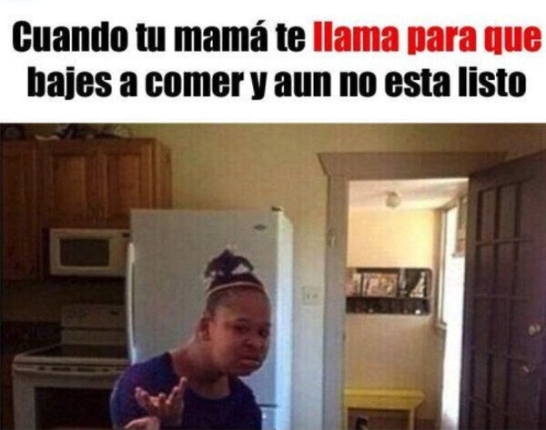 llamar,madre,comida,mesa,ponero