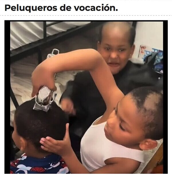 Otros - No dejen a los niños solos con una máquina de afeitar