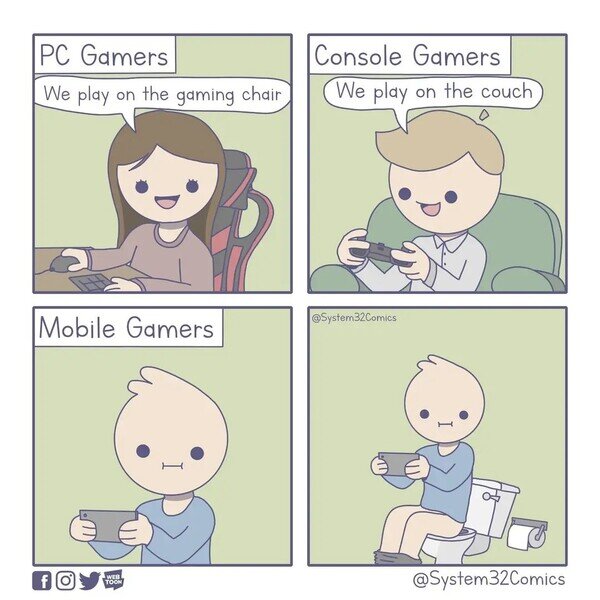 Otros - Diferentes tipos de gamers