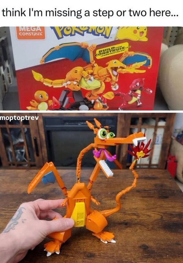 Meme_otros - Me salió un Charizard Bandicoot
