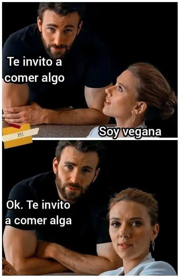 invitar,comer,algo,alga,vegana
