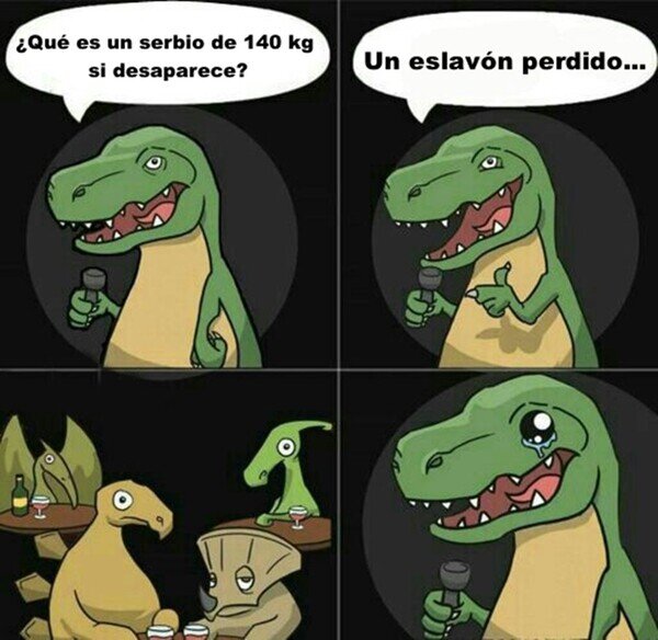 dinosaurio,eslav&oacute;n,chiste,perdido