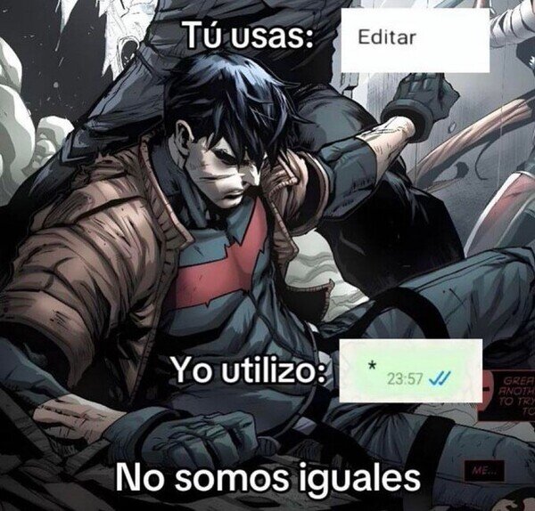 Meme_otros - No somos lo mismo