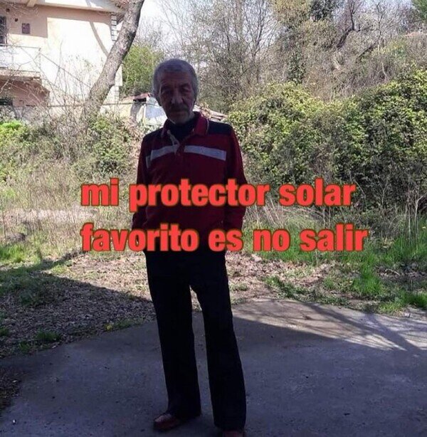Meme_otros - Así me protejo yo del Sol