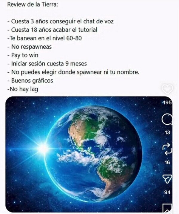 Meme_otros - Review de la Tierra