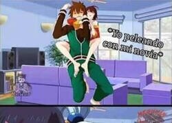 Enlace a Peleando con mi novia