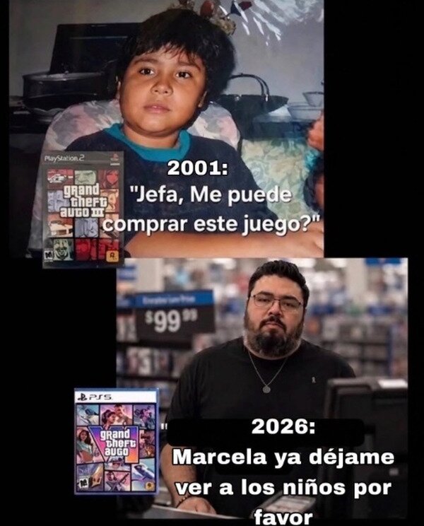 Meme_otros - La vida es lo que pasa entre GTA y GTA