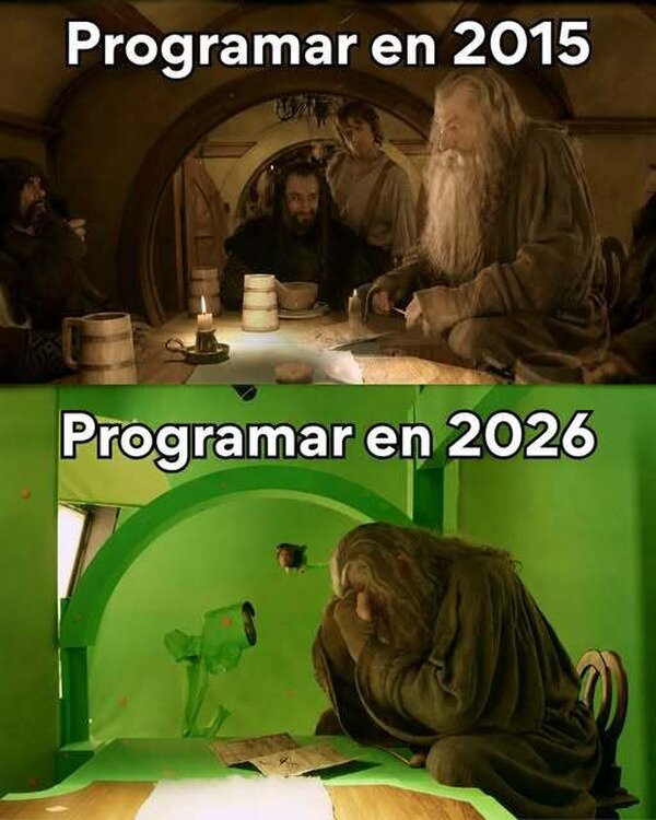 programar,antes,ahora