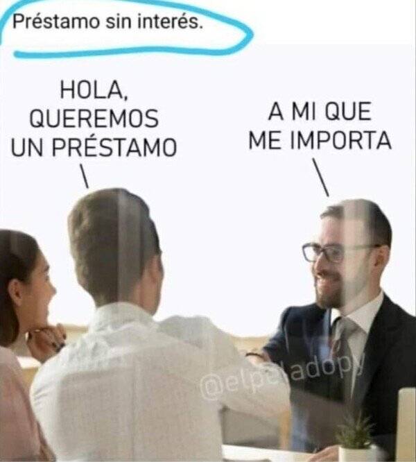 Meme_otros - Préstamo sin interés