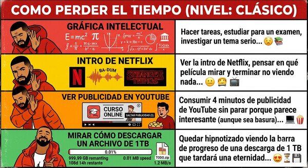 Meme_otros - Formas de perder el tiempo