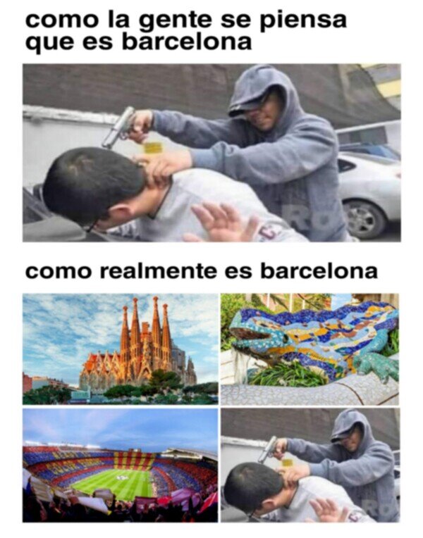Meme_otros - Como realmente es Barcelona