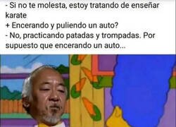 Enlace a Nunca entendí los métodos del señor Miyagi